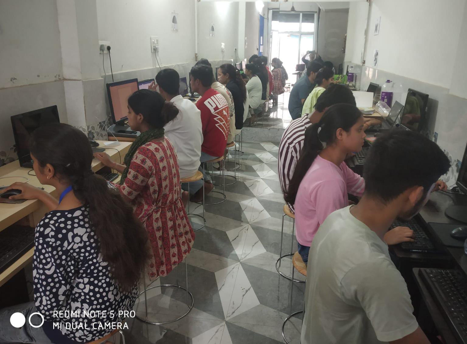 Students attending practical classroom training at MR Computer Classes